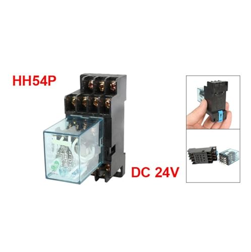 Relais de puissance 24V 4PDT HH54P avec embase 14 broches pour tableau - 2