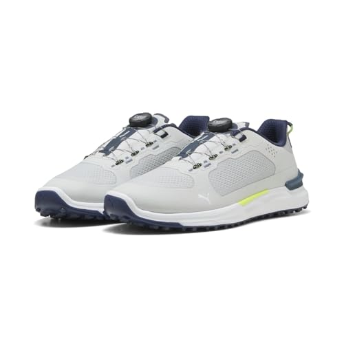 PUMA Ignite Elevated X Disc Mens Golf Shoes gracial grey/deep navy 8 US