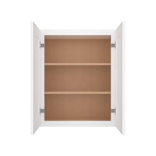 Image of Furinno Shaker Wall Kitchen Cabinet, Ready to Assemble, 12 D x 24 W x 30 H, White