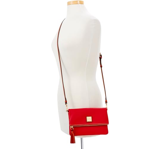 Image of Dooney & Bourke Women's Foldover Zip Crossbody, Small Handbag with Strap