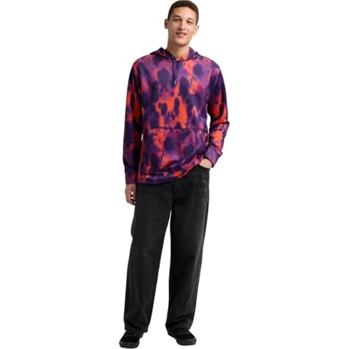 Image of Burton Men's Oak Pullover Hoodie - Technical Sweatshirt w /Quick-Drying Fleece & Thumbhole Cuffs