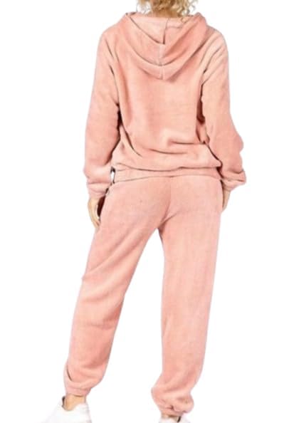 Image of GEIFA Women Cold-weather polyester wear hooded tracksuit Soft fabric women stylish cord set for women winter wear Pack of 1