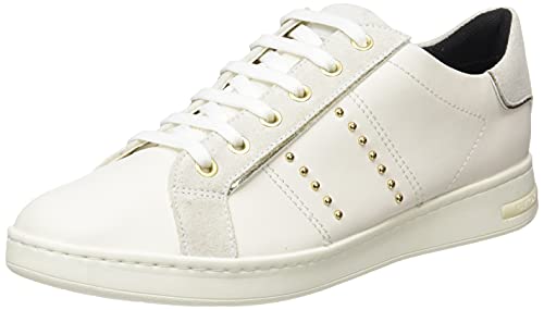 Geox D Jaysen B sneakers femme confortables en cuir blanc