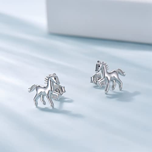 Hypoallergenic 925 Sterling Silver Animals Mushroom Stud Earrings Dog Bunny Pig Cow Otter Deer Ear Studs for Women3