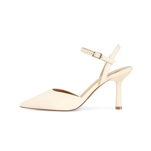 Image of SOVANYOU Womens Stiletto Heel Pumps Shoes Closed Pointed Toe Sandals Sexy Ankle Strap Heels Wedding Dress Shoes for Women
