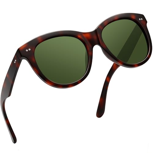 Image of Joopin Oversized Cat Eye Sunglasses Polarized UV Protection Retro Round Sun Glasses Shades for Women Driving Beach Vacation