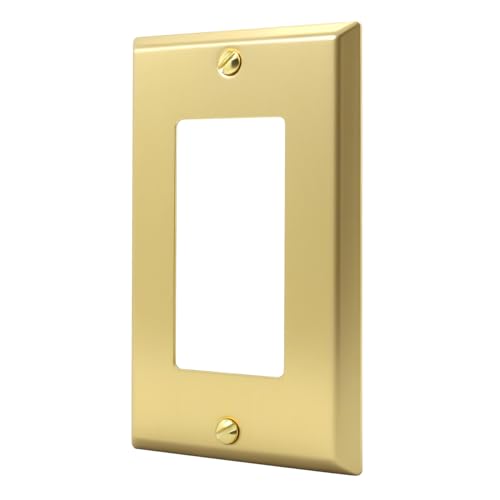 Placa de interruptor de latón resistente y elegante para reformas del hogar 4