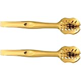 CALLARON 2 Uds Pinzas Para Servir Pinzas De Cocina De Acero Inoxidable Pinzas Para Aperitivos Pinzas Para Barbacoa Pinzas Para Comida Pinzas Para Tostadora De Pan Pinzas Para Buffet Para