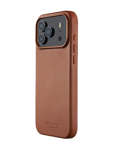 Mujjo Leather Case for iPhone 17 Pro Max – MagSafe Compatible - Tan