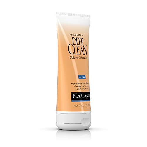 Neutrogena Deep Clean Daily Facial Cream Cleanser With Beta Hydroxy Acid To Remove Dirt, Oil & Makeup, Alcohol-Free, Oil-Free & Non-Comedogenic, 7 Fl. Oz #TOP2