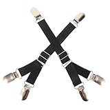 NOLITOY 2pièces Porte-jarretelles Et Pince à Chaussettes Fixe Pour Hommes Support De Che...