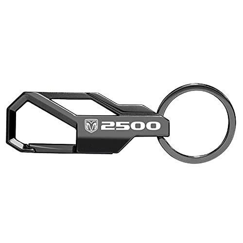 Ipick Image Compatible With Ram 2500 Logo Gunmetal Black Carabiner-Style Snap Hook Metal Key Chain #TOP1