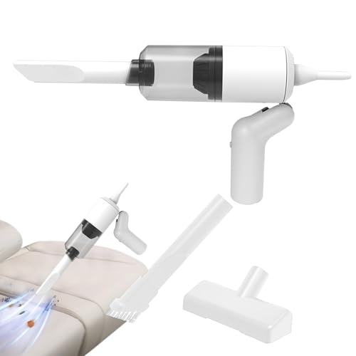 Aspiradora para automóvil,Aspiradora para automóvil pequeño, Aspiradora de Mano inalámbrica Recargable con Mango Giratorio, Aspiradora automática inalámbrica Potente y Potente para automóvil, hogar y