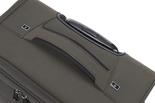 Image of Samsonite 73H 55 cms Nylon Spinner Softsided Cabin Luggage | Trolley Bag For Men Women, Platin Grey