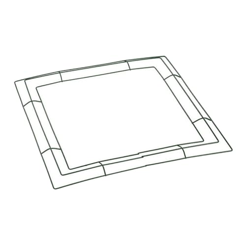 GRIRIW Metal Wreath Frame DIY Wire Flowers Square Shaped Craft Wreath Form Holiday Decor