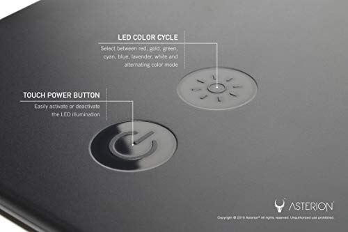 Asterion The Original Universal Illuminated Rgb Vr Charging Stand For Meta Quest 3 | 2 | 1 | Pro, Oculus, Vision Pro, Htc, Rift-S, Psvr, Index All Vr Headsets | Black Aura V1.0 #TOP5