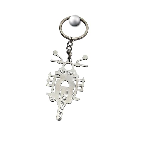 Image of SAVRI Personalized Stainless Steel Keychain | With Name Engraved | Premium Gift | Keyring for Office & Gifting