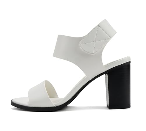 Image of Soda Wait-A ~ Women Open Round Toe Chunky Heel Ankle Strap High Heel Dress Sandals