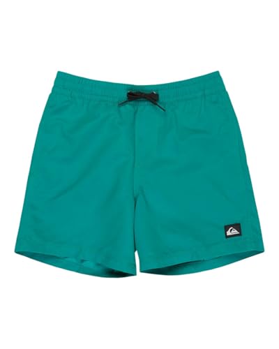 Quiksilver Everyday Solid Volley YTH 14 Pantalones Cortos, Verde Verde Azulado, 152 para Niños