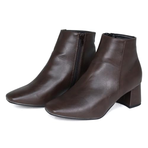 [���o�e�B�h�[��] 5.5cm�X�N�G�A�g�D�T�C�h�W�b�v�u�[�c 9022 �_�[�N�u���E��PU M (23�`23.5cm)