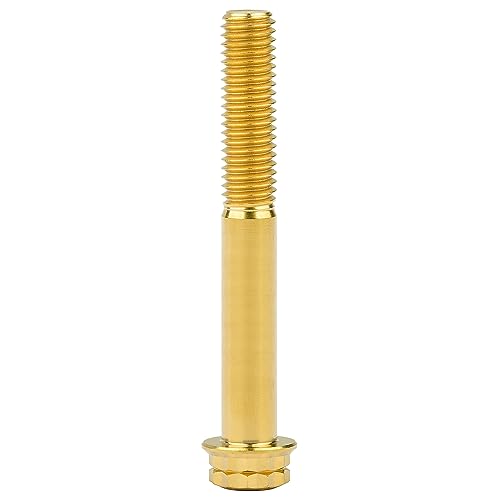 Image of Titanium Flange 12 Point Head M8 x15 20 25 30 35 40 45 50 55 60 65 80mm Screw Bolt Pack of 4 (Gold, M8x80mm)