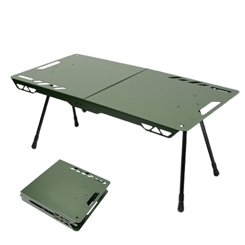 YAWSXUUK Mesa plegable, escritorio de altura ajustable, mesas de cocina al aire libre, para picnic, viajes, senderismo, barbacoa, playa, viaje por carretera, interior, patio, jardín y cocina