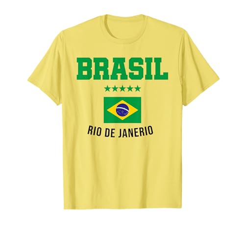 Brasilien Geschenk Flagge Brazil Fan Vintage Samba Brasil T-Shirt