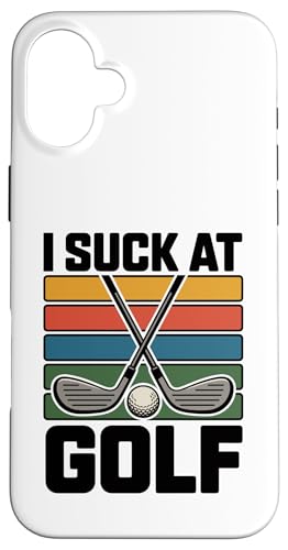 I Suck At Golf Joke ʔSt s Ȓj St X}zP[X iPhone 16 Plus p