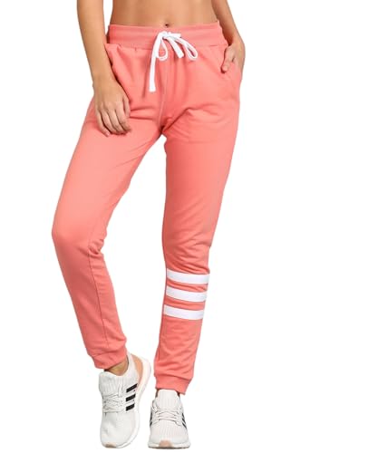 Image of Alan Jones Clothing Women's High Rise Solid Slim Fit Joggers Track Pant