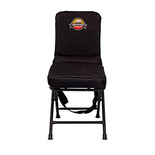 Rhino Blinds Padded Swivel Hunting Chair, Black #TOP2