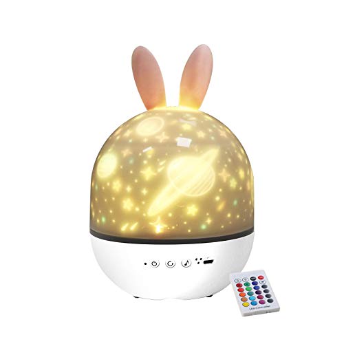 Cordless LED Star Projector Nursery Night Light