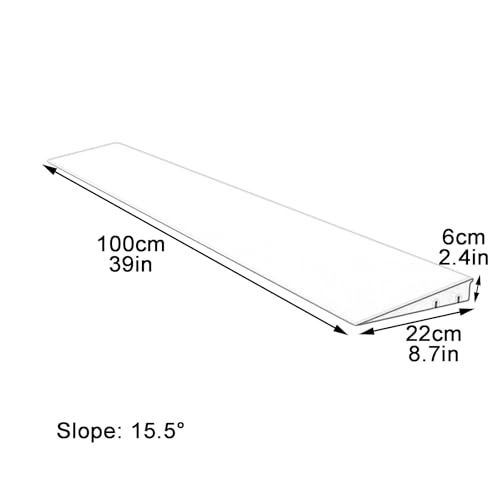 Rampas para umbral no deslizantes, conectables, para puertas, entradas, rampas para automóviles, aceras, sillas de ruedas y scooters (Beige, 100 × 22 × 6 cm) miniatura 7