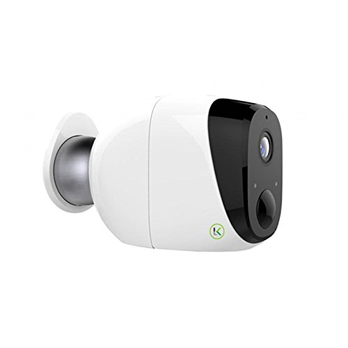 Preisvergleich Produktbild Drahtlose Außenkamera mit Audio, batteriebetrieben, wasserdichtes Gehäuse, Infrarot-Sensor für Bewegungserkennung, Batterieautonomie 4 Monate, Audio bidirektional