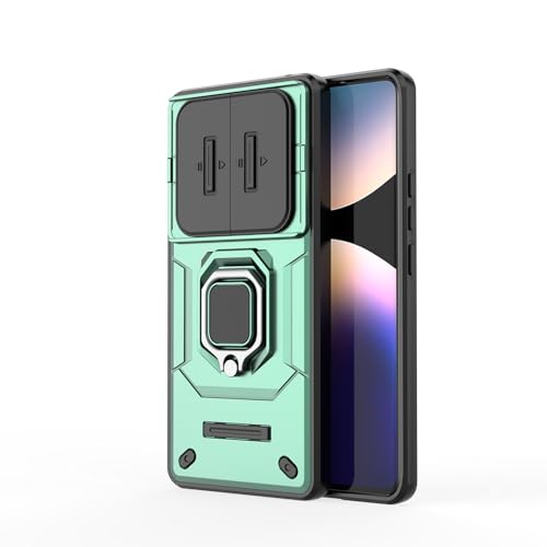 Coque Xiaomi Redmi Note 14 Pro 4G verte anti-rayure avec support - 3