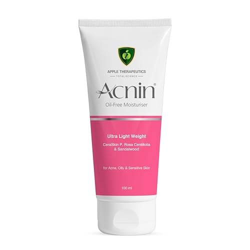 Image of Acnin Oil-Free Moisturizer SPF Protection 100ml | Clinically Proven Ceramide Formula | Strengthens Skin Barrier | Dermatologist Recommended for Acne-Prone, Oily, Sensitive Skin | Lightweight