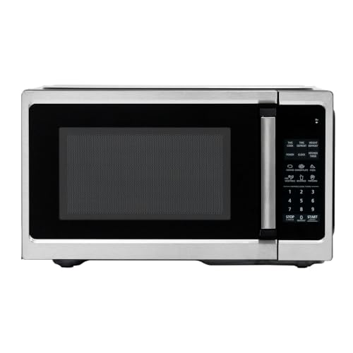 Image of 0.9 Cu Ft Countertop Microwave Oven, 900W Microwave with 10 Power Levels, 6 Auto Menus, Practical Microwave Oven Suitable for Kitchens, Apartments, and Offices