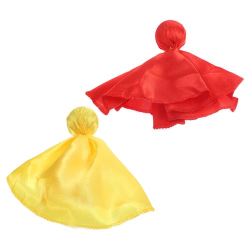Sosoport 2pcs Portable Penalty Flags Set Red Orange Football Referee Tossing Flags for Accurate Calls for Sports Events Games Enhancing Fairness Football Activities