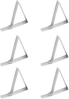 JANEMO 6 Pcs Table Cloth Clips, Adjustable Metal Tablecloth Clamps,Suitable for Family, Party, Restaurant, Picnic, Wedding, Camping and Dinner