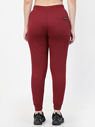 Image of UZARUS Women's Cotton Regular Fit Joggers Track Pants with 3 Pockets