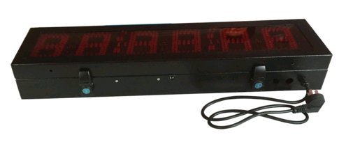 Reloj cronómetro LED para exteriores de doble cara, 5 pulgadas, cuenta atrás o cuenta ascendente, display de 12/24 horas miniatura 3