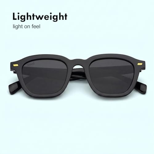 Image of Stood Retro Sunglasses | Full Rim |Soft Square | UV Protected | Medium | Men & Women | SG-STD0016