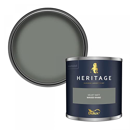 Dulux Trade Heritage Velvet Matt Emulsion Waxed Khaki - 1 Ltr