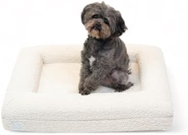Luxury Boucle Orthopedic Memory Foam Dog...