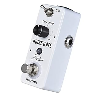 Noise reduction pedal of compact size, aluminium alloy top, lightweight and durable. 2 working modes: Hard (hard effect of noise reduction) Soft (soft effect of noise reduction), selected by the toggle switch. With a control knob to adjust the level ...