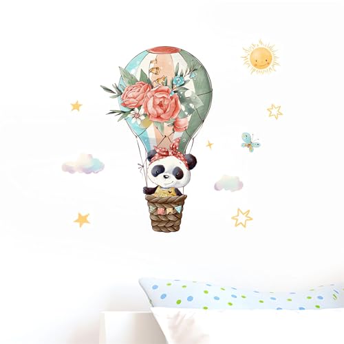 Vinilo Decorativo Infantil Globo Aire Caliente Panda miniatura 4