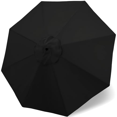 Cubierta anti-UV para sombrilla de 270 cm con tela impermeable de recambio para patio