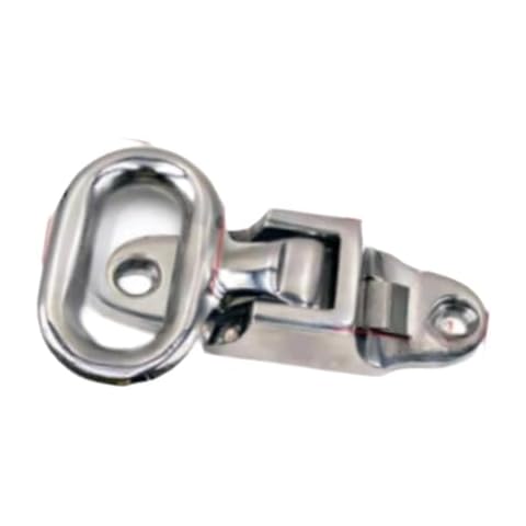 Vsenkes Folding Mast Step Assist Grab Handle Easy Installation Heavy Duty Metal Deck Hardware Anti Skid for Bus Trailer Transom Truck, 16.69cmx11.953cm Cover