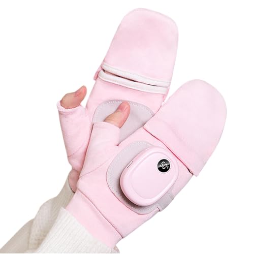 Guantes térmicos para hombre sin dedos: teletrabaja sin frío con calor USB