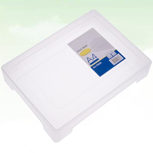 SHERCHPRY Plastic Document Organizer Box for A4 Files and Papers, Water-resistant Pp Material, Lightweight Storage Box Keeps Documents Neat and Orderly, for Home and Living Room Use - Image 9