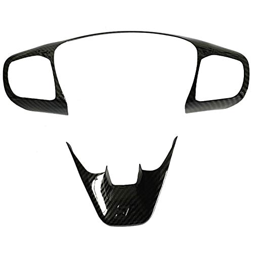 Yuzhao For Ford Fiesta MK8 2017-2020 Car Steering Wheel Cover Trims Stickers Car Accessories 2pcs